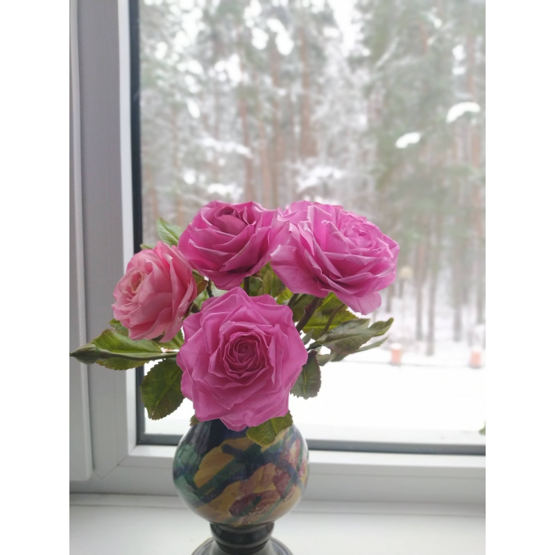 Rosas de porcelana fría